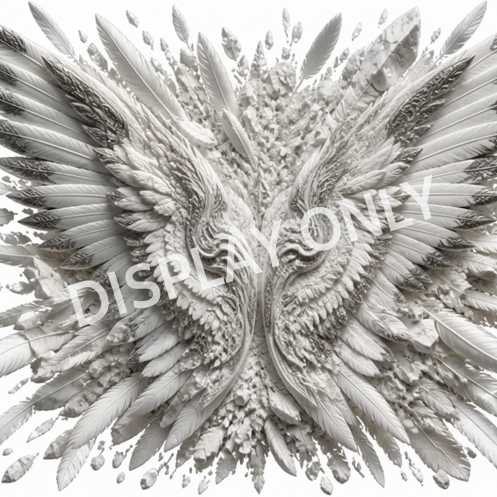 WS-011: Alabaster Guardian Wings - Display Only