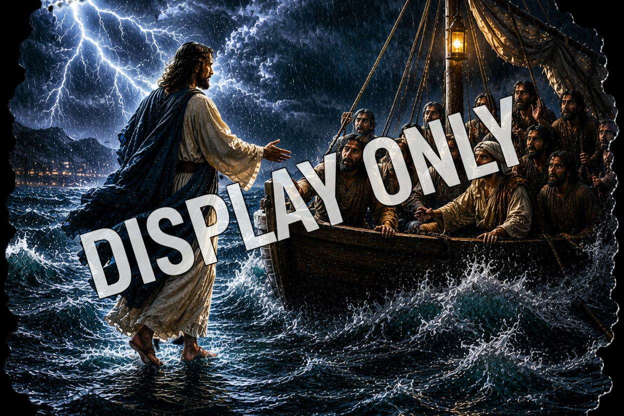 SSC-024 Jesus Walks on Water — Sanctuary Series — Display Only