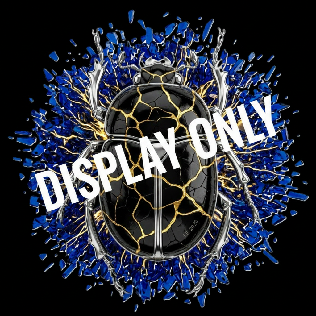 LE-025: The Sovereign Scarab (Obsidian and Gold Edition) - Display Only