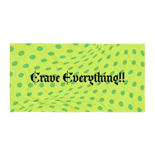 Vibrant towel made of cotton-polyester blend with soft terry fabric and sublimation print
