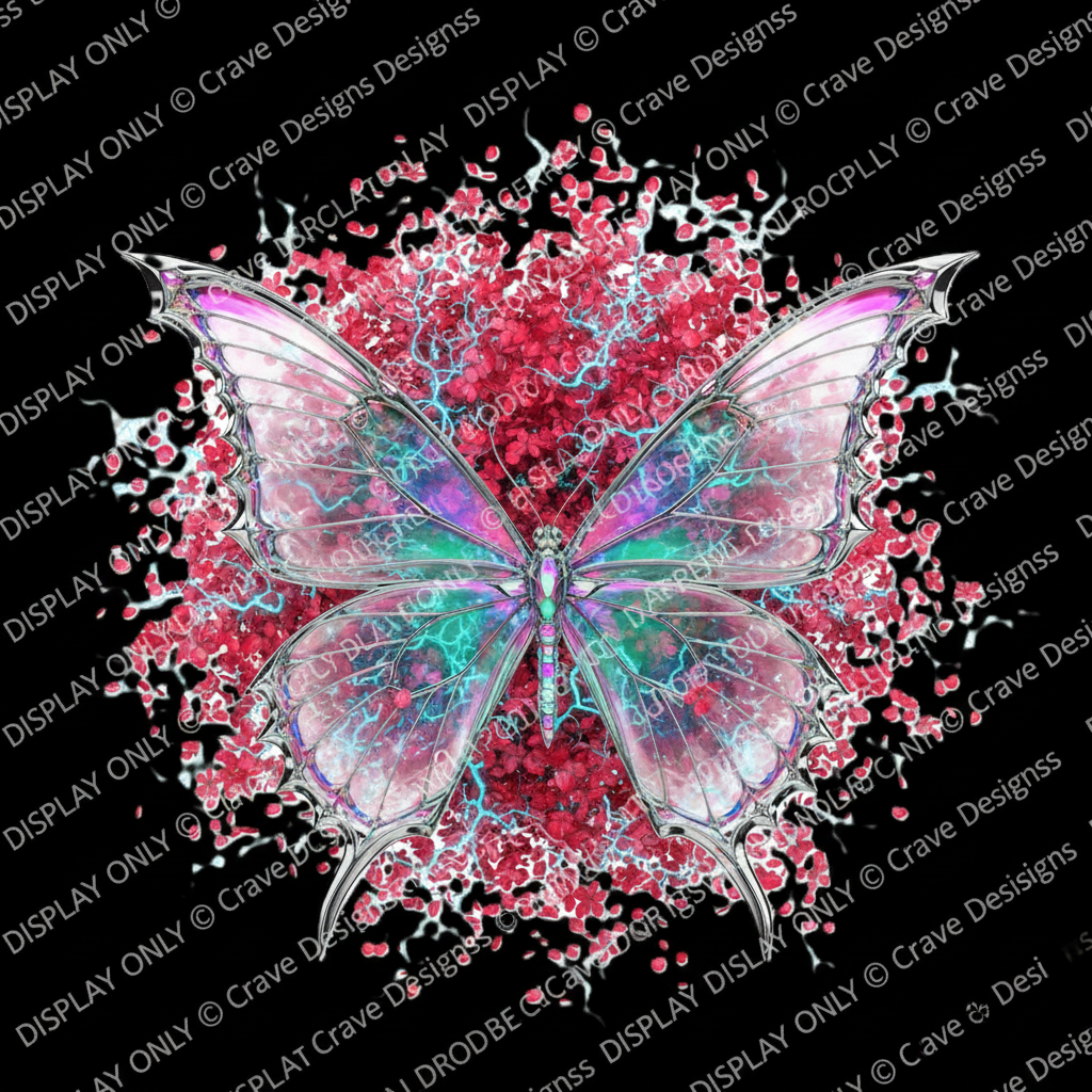 Iridescent Grace Butterfly Limited Edition 2026 — Display Only © Crave Designss | LE-2026-05