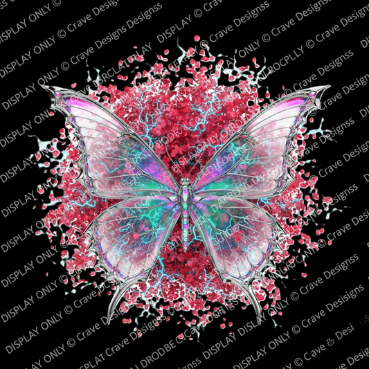 Iridescent Grace Butterfly Limited Edition 2026 — Display Only © Crave Designss | LE-2026-05
