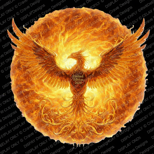 Solar Phoenix Sovereign Limited Edition 2026 — Display Only © Crave Designss | LE-2026-03