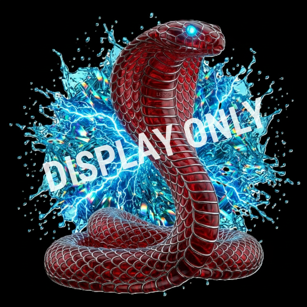 LE-023: The Venetian Crystal Cobra (Refractive Edition) - Display Only
