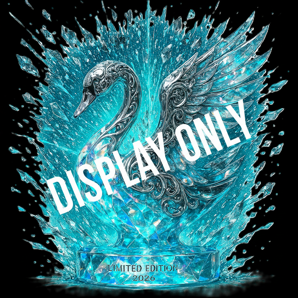 LE-020: The Sovereign Swan (Iridescent Glass Edition) - Display Only
