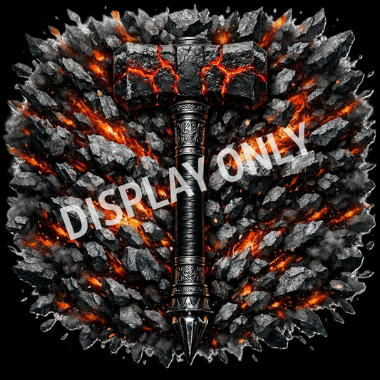 WS-003: Molten Iron War-Hammer - Display Only
