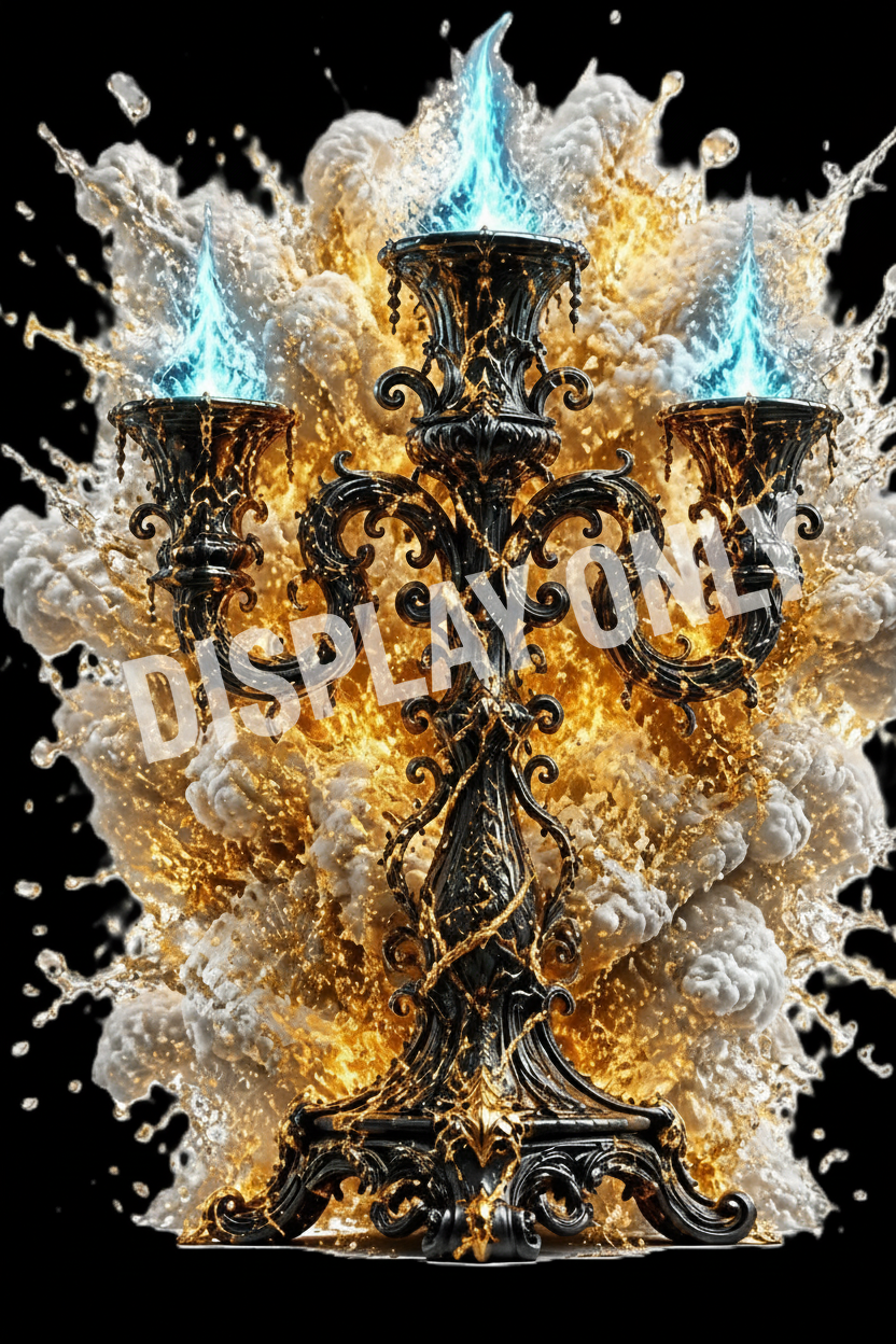 WS-023: Iron Candelabra - Display Only