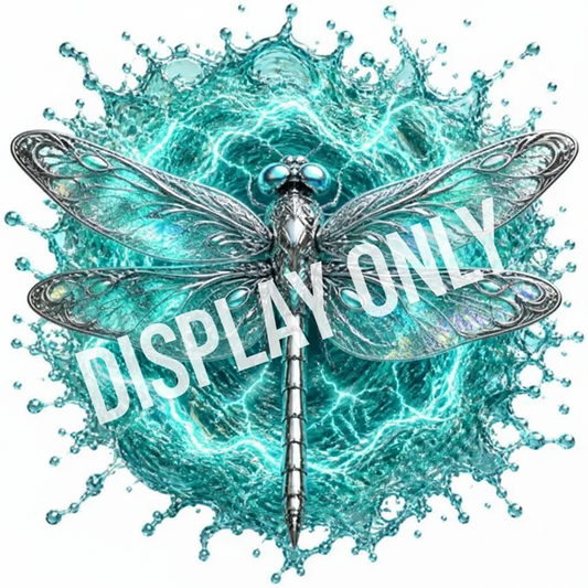 WS-007: Iridescent Crystal Dragonfly - Display Only