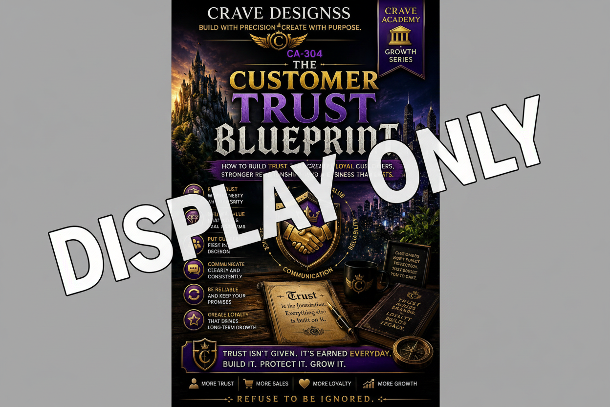 CA-304 The Customer Trust Blueprint — Crave Academy Growth Series — Display Only