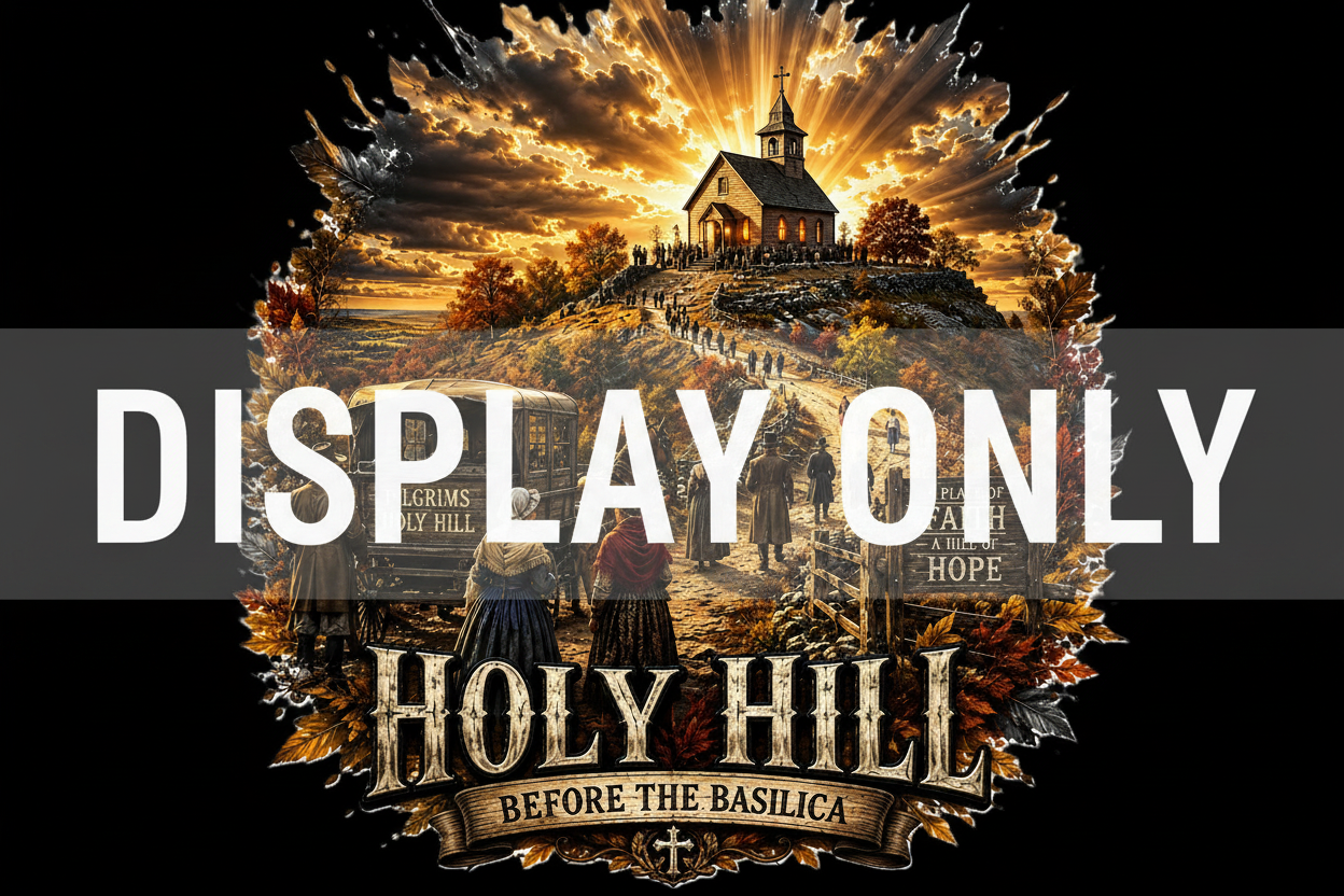 WHC-026 Holy Hill Before the Basilica — Wisconsin Heritage Collection — Display Only