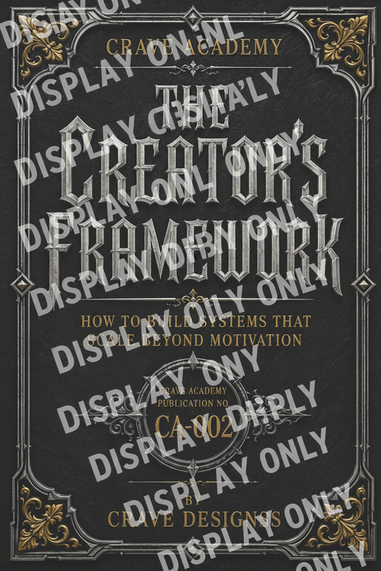 CA-002: The Creator's Framework — Crave Academy Publication — Display Only