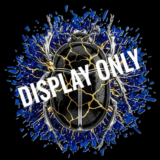 LE-025: The Sovereign Scarab (Obsidian and Gold Edition) - Display Only