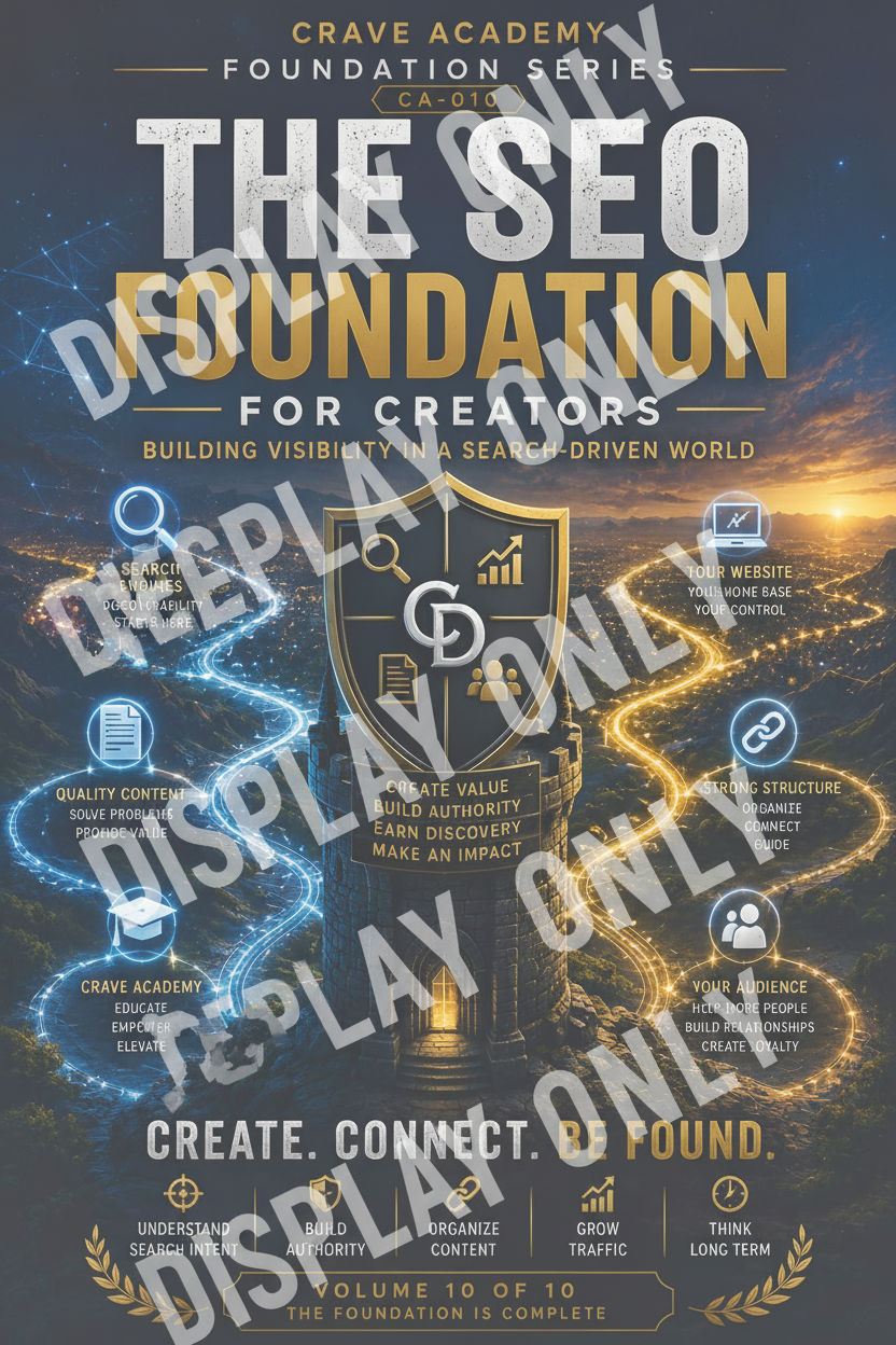 CA-010: The SEO Foundation For Creators — Crave Academy Publication — Display Only