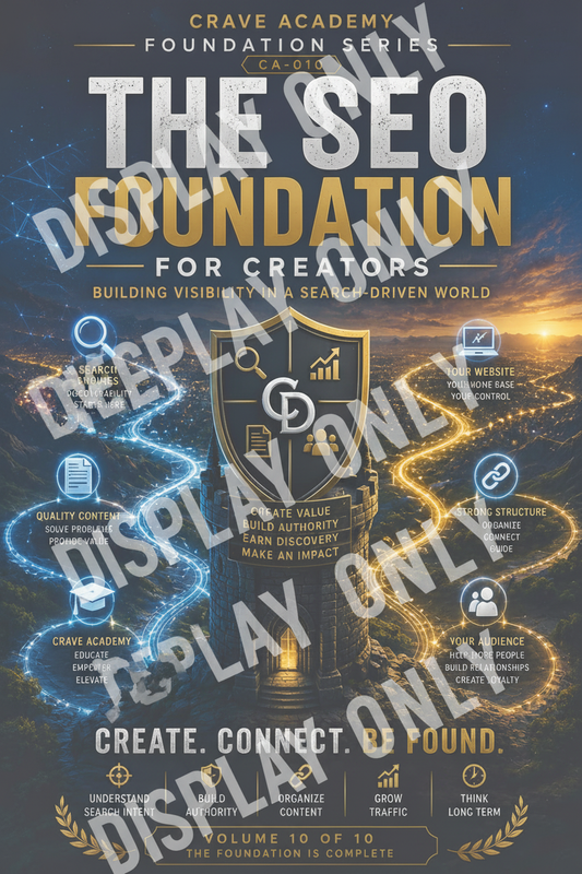 CA-010: The SEO Foundation For Creators — Crave Academy Publication — Display Only