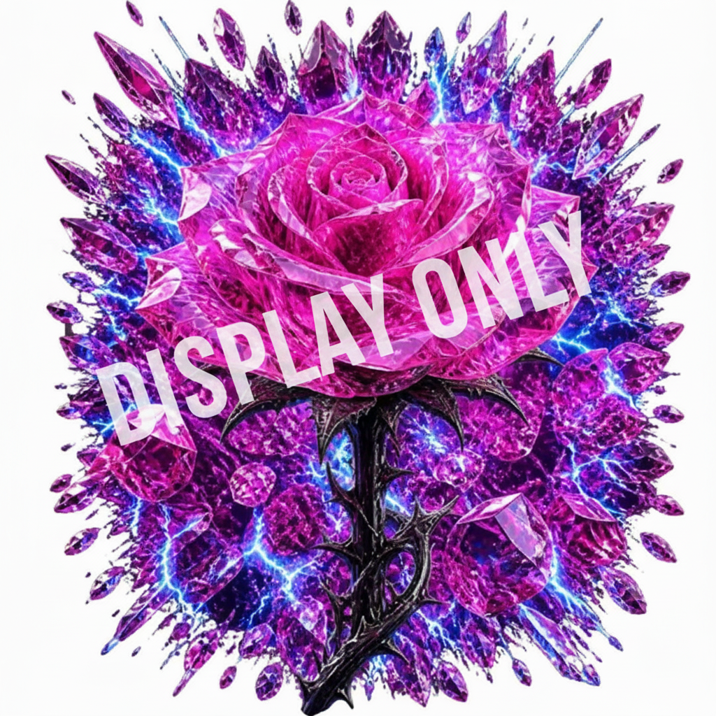 WS-008: Neon Pulse Rose - Display Only
