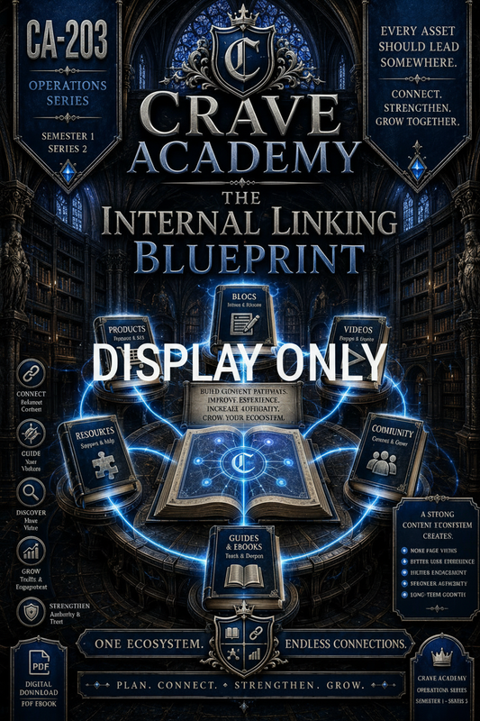 CA-203: The Internal Linking Blueprint — Crave Academy Operations Series — Display Only