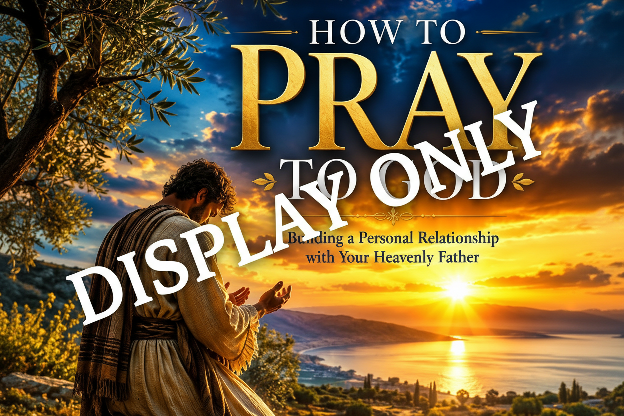 CRC-002 How to Pray to God — Christian Resource Center — Display Only