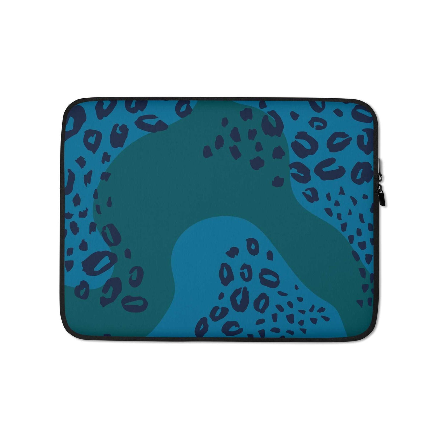 Lightweight neoprene laptop sleeve with padded zipper and faux fur lining, water and heat resistant
