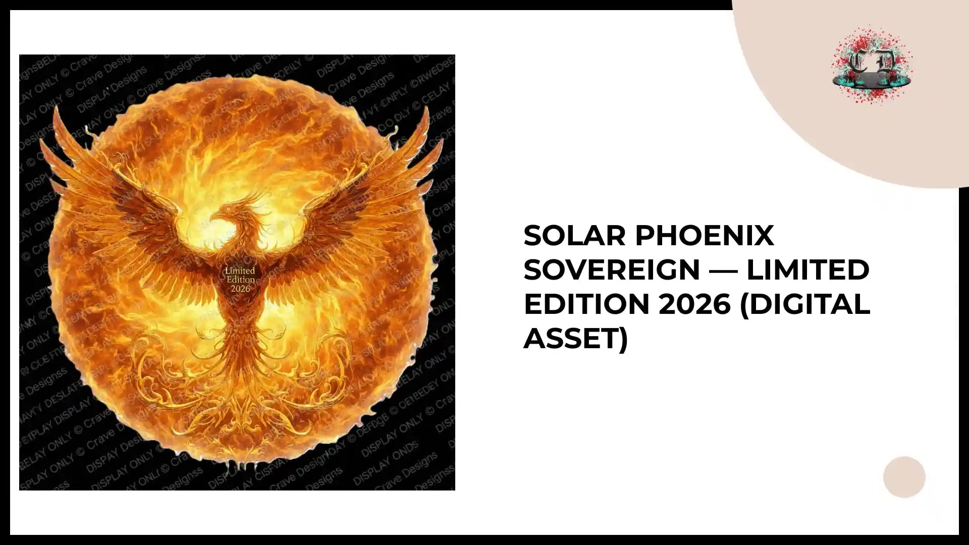 Solar Phoenix Sovereign &mdash; Limited Edition 2026 (Digital Asset) by@Outfy