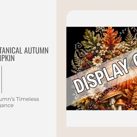 STD-032 &mdash; Botanical Autumn Pumpkin by@Outfy