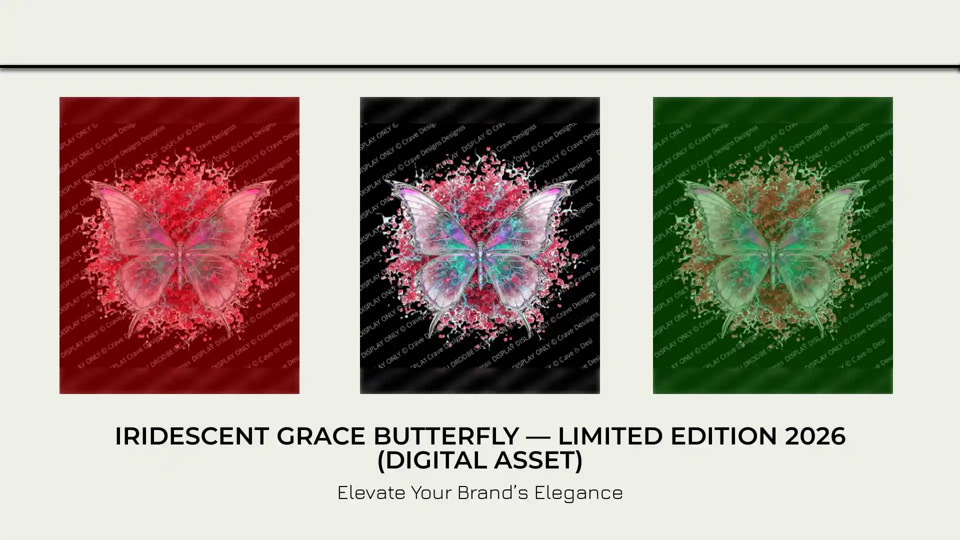 Iridescent Grace Butterfly &mdash; Limited Edition 2026 (Digital Asset) by@Outfy