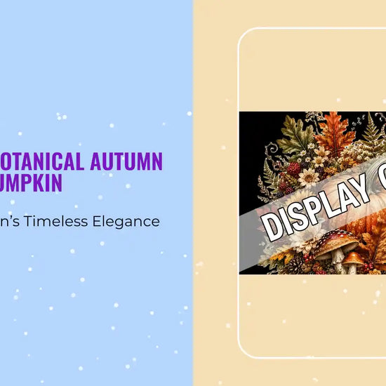 STD-032 &mdash; Botanical Autumn Pumpkin by@Outfy