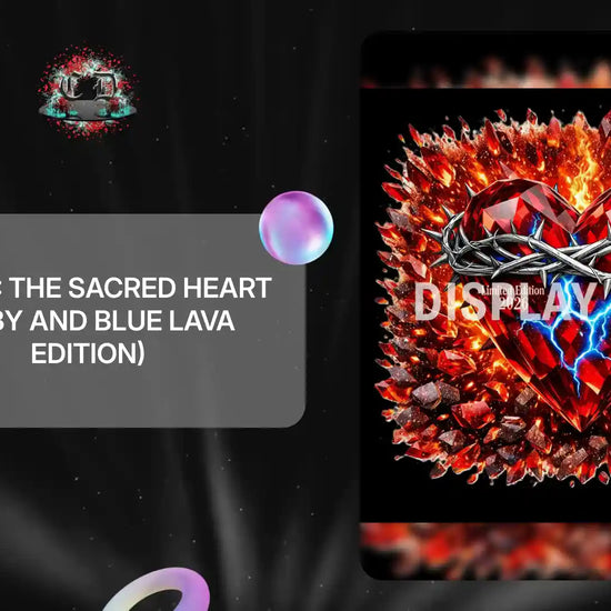 LE-007: The Sacred Heart (Ruby and Blue Lava Edition) by@Outfy