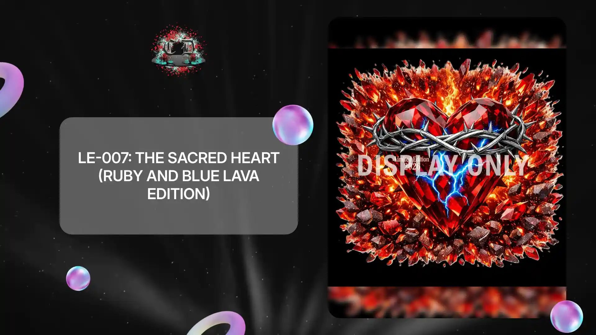 LE-007: The Sacred Heart (Ruby and Blue Lava Edition) by@Outfy
