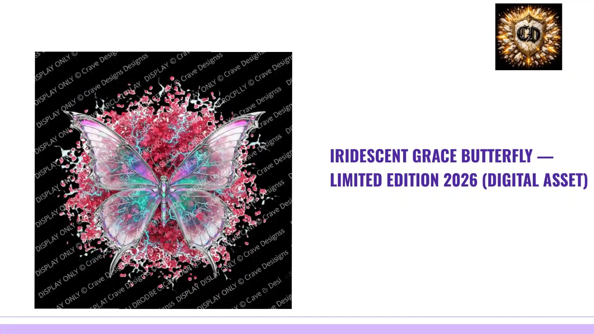 Iridescent Grace Butterfly &mdash; Limited Edition 2026 (Digital Asset) by@Outfy