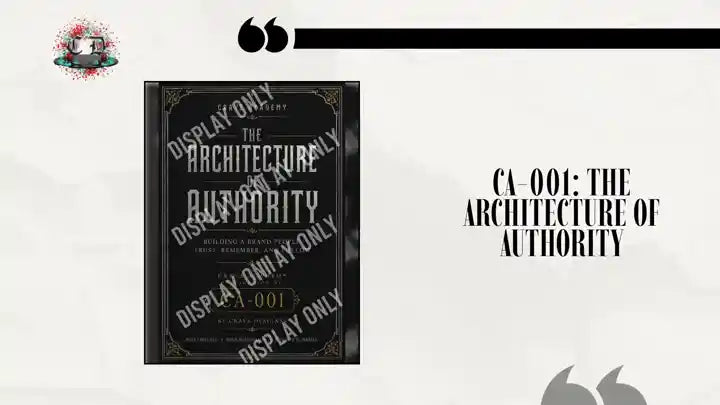 CA-001: The Architecture of Authority by@Outfy