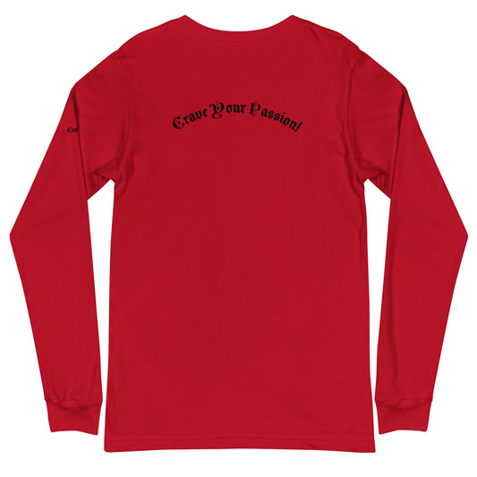 Unisex long sleeve tee in regular fit with crew neck and ribbed cuffs, made of soft airlume combed cotton.